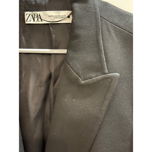 ZARA BLAZER JACKET BLACK SIZE XXL - Picture 5 of 5